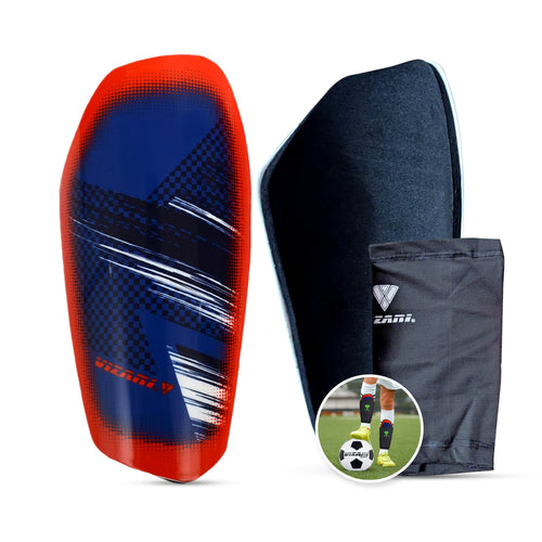Aptos Soccer Shin Guard with Sleeve-Royal/White - Vizari Sports
