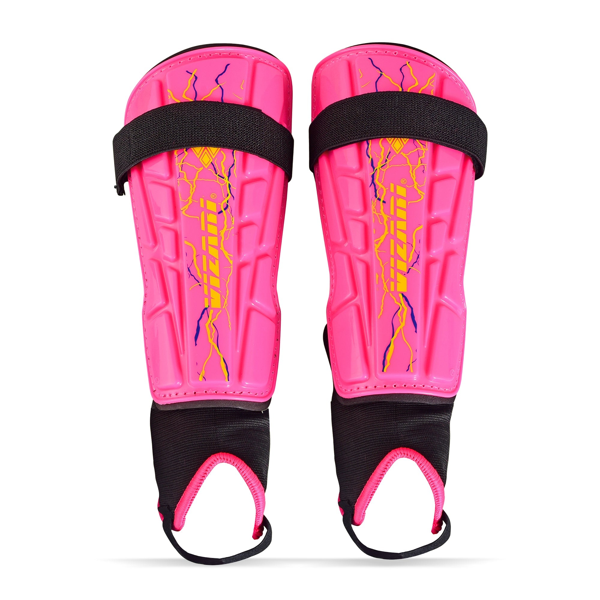 Zodiac Soccer Shin Guard with Detachable Ankle Protection-Pink - Vizari Sports
