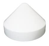 Cone Style Pylon Cap For Marine Dock (White, 8.5 Inch)