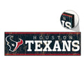 Houston Texans Sign 9x30 Wood Yard Marker