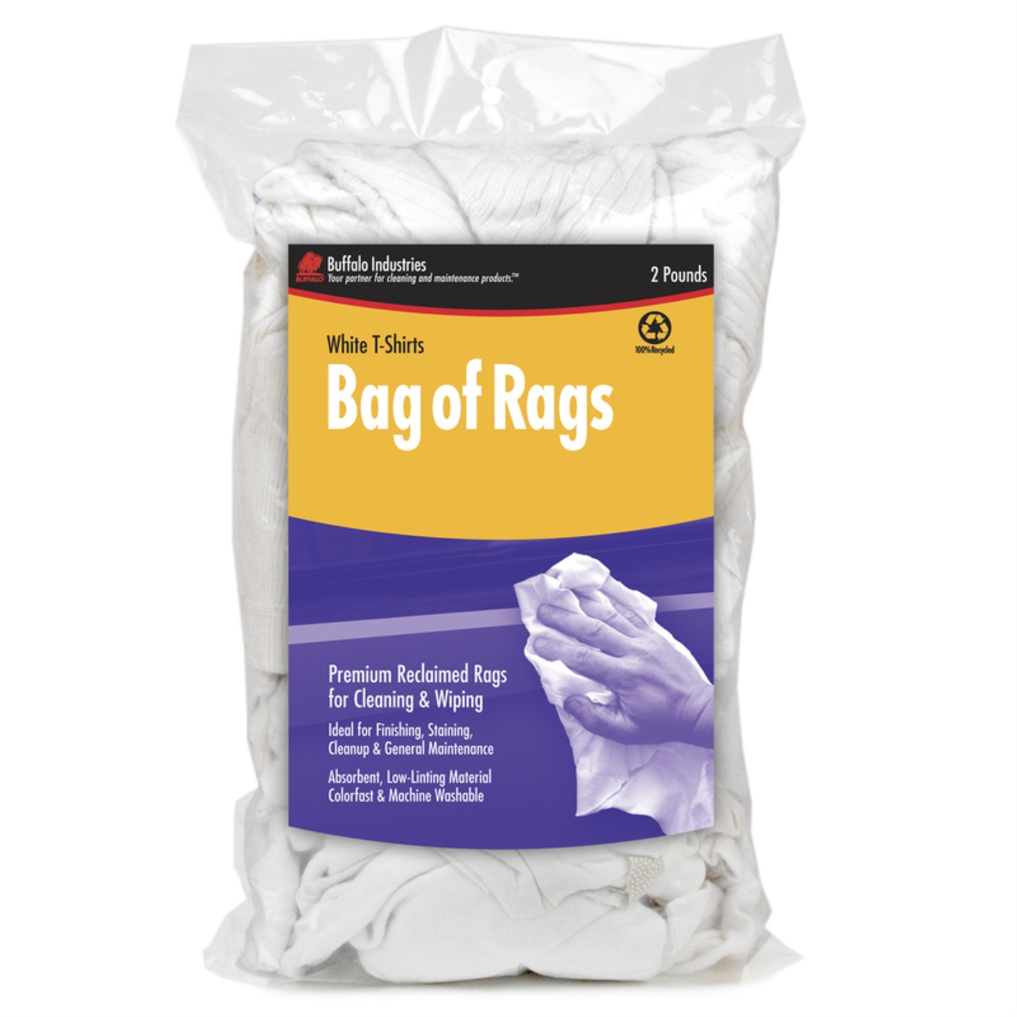Wiping Rags White 2Lb (Pack Of 1)