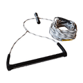 FATSAC 80' Wake Rope &amp; TBar Handle Combo  Black &amp; White