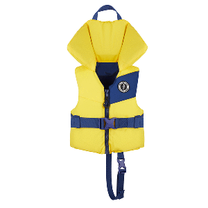 Mustang Lil Legends Child Foam Vest  Yellow/Navy