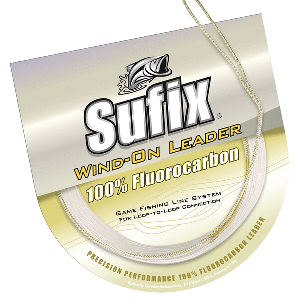 Sufix WindOn 100% Clear Fluorocarbon Leader  80lb  11 yds