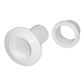 TH Marine Recessed Flapper Scupper Drains  White