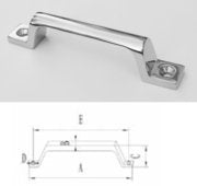 Marine Grade Heavy Duty Stainless Steel Grab Handle with Two Holes - Big 7-1/2