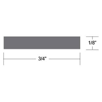 Taco Marine V30-0748B8-2 Hatch Tape - 1/4'' X 3/4'' X 8', Black