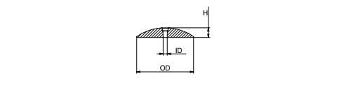 Martyr Anodes Cmr02, Rudder / Trim Tab Anode, .5 H X 2.81 Od X .28 Id, Zinc