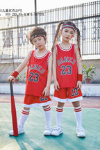 Children's Basketball Suit suit Printing Training Suit for Primary School Students Girls Boys Kindergarten Baby Performance Suit Basketball Jersey