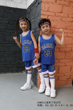Children's Basketball Suit suit Printing Training Suit for Primary School Students Girls Boys Kindergarten Baby Performance Suit Basketball Jersey