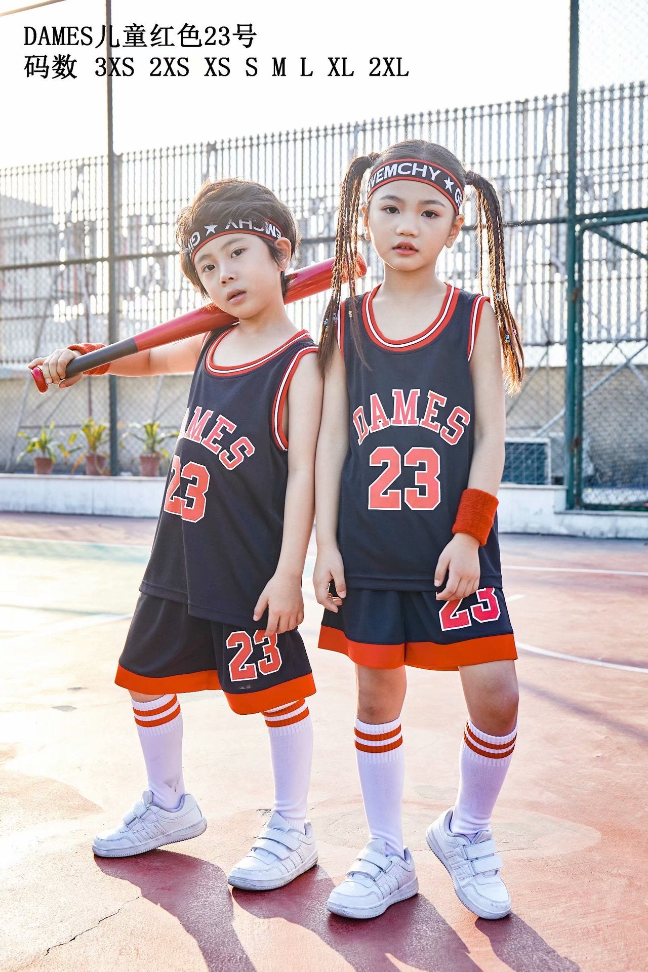 Children's Basketball Suit suit Printing Training Suit for Primary School Students Girls Boys Kindergarten Baby Performance Suit Basketball Jersey