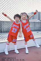 Children's Basketball Suit suit Printing Training Suit for Primary School Students Girls Boys Kindergarten Baby Performance Suit Basketball Jersey