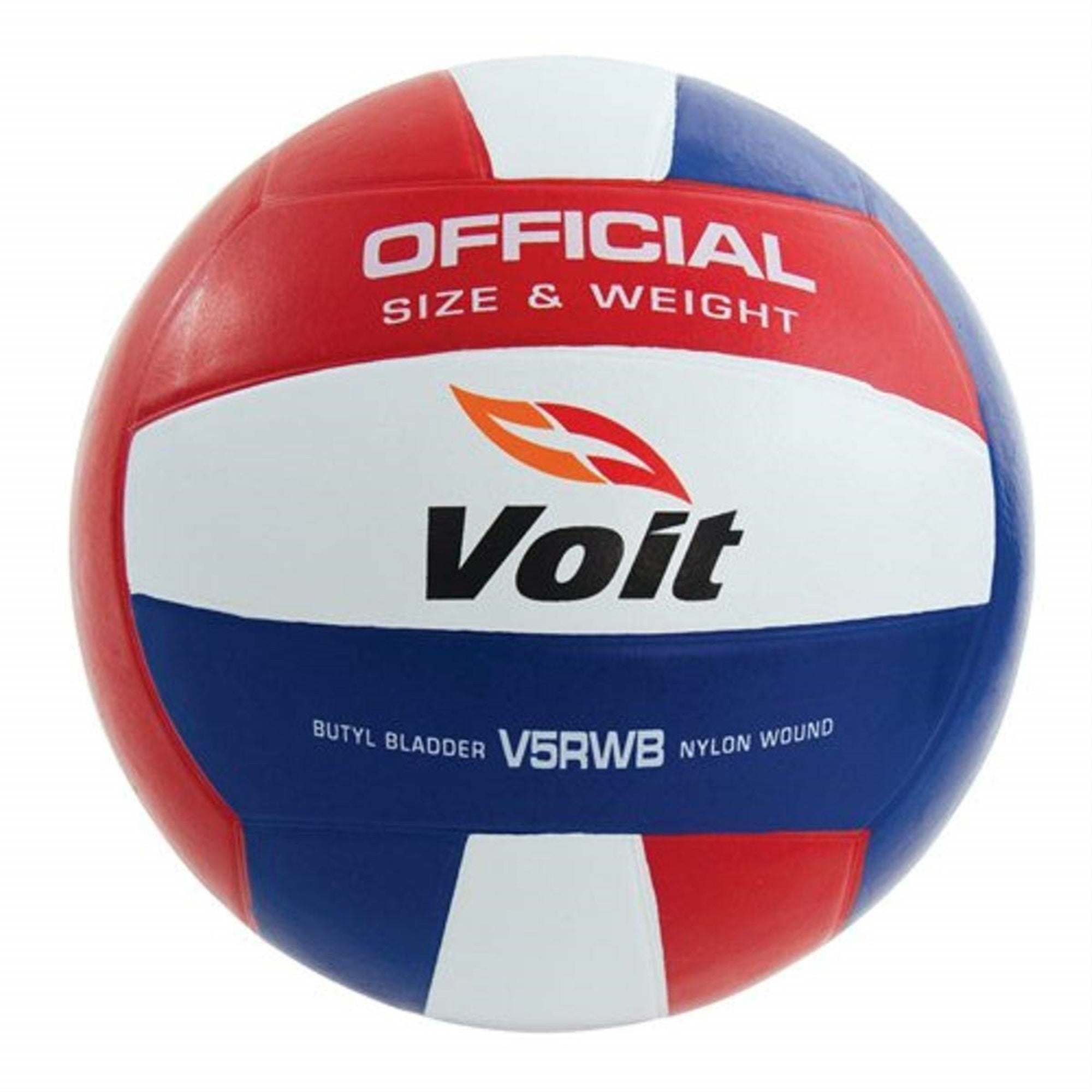 Voit® V5Rwb Official-Size Rubber Volleyball
