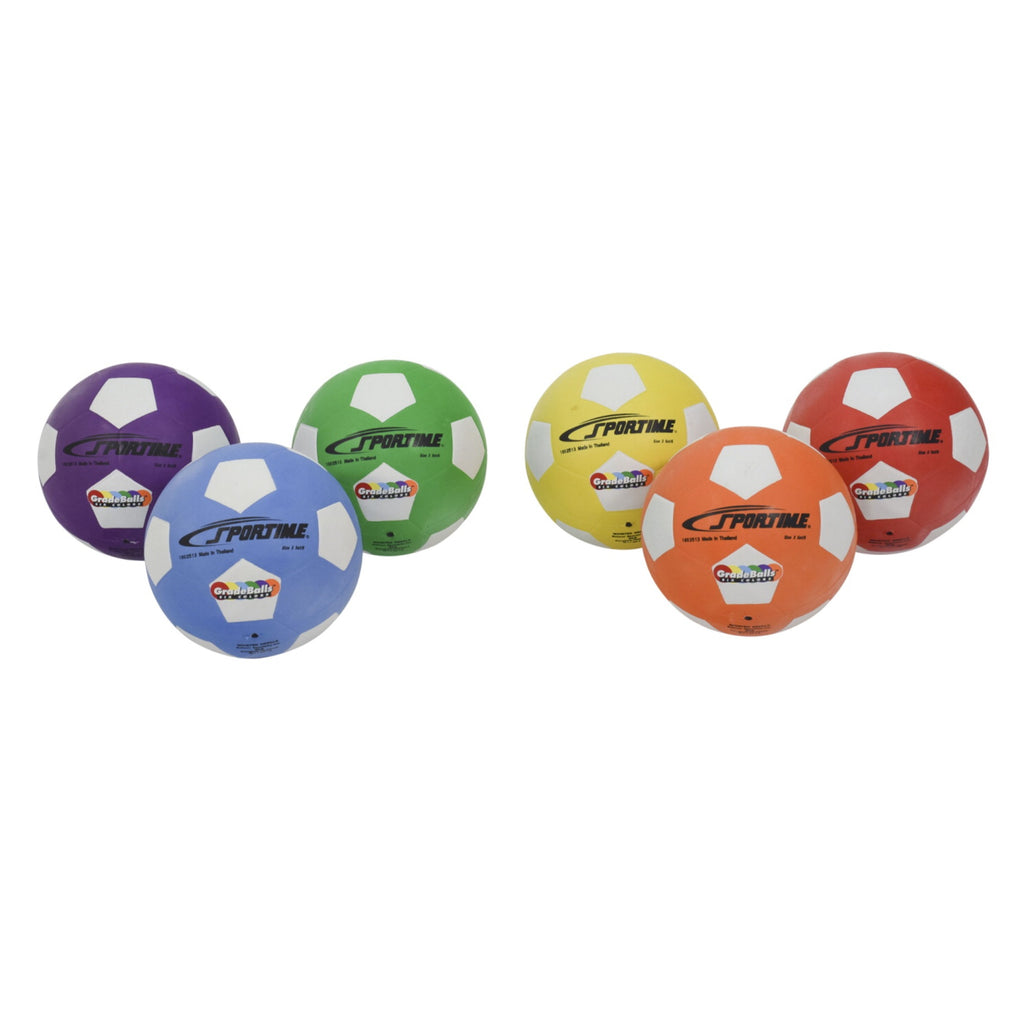 Sportime Size 3 Soccer Ball, Set Of 6
