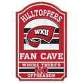 Western Kentucky Hilltoppers Sign 11x17 Wood Fan Cave Design Special Order