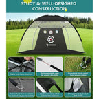 SwingRex 10x7 Golf Practice Net – Golf Hitting Net for Backyard & Garage