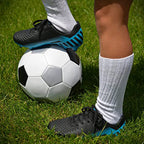 Vizari Santos Junior Kids Firm Ground Soccer Cleats – Black/Sky Blue