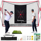 SwingRex Heavy Duty Golf Net for Real Golf Balls – Backyard Practice Net