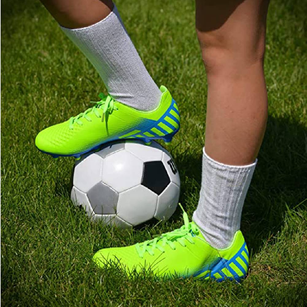 Santos JR. Firm Ground Soccer Shoes -Green/Blue - Vizari Sports