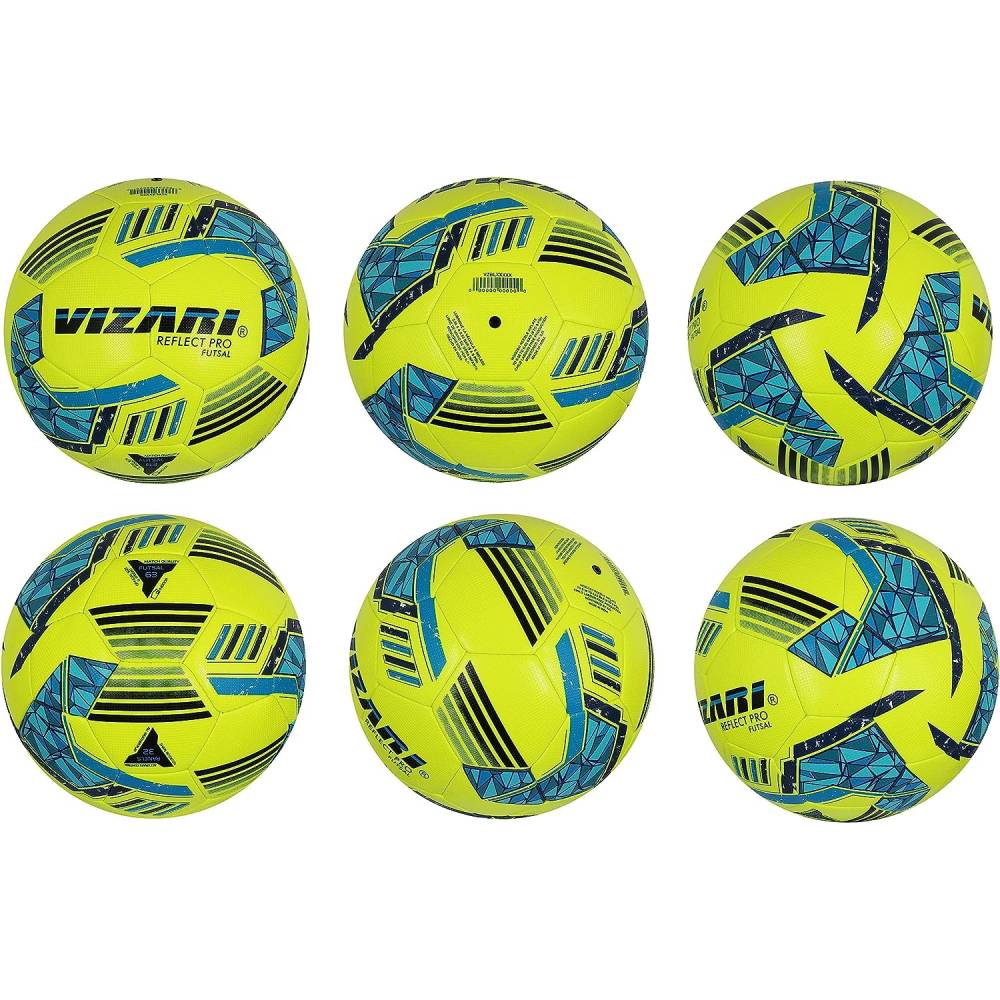 Vizari Reflect Pro Premium Indoor Soccer Ball – Lime Yellow