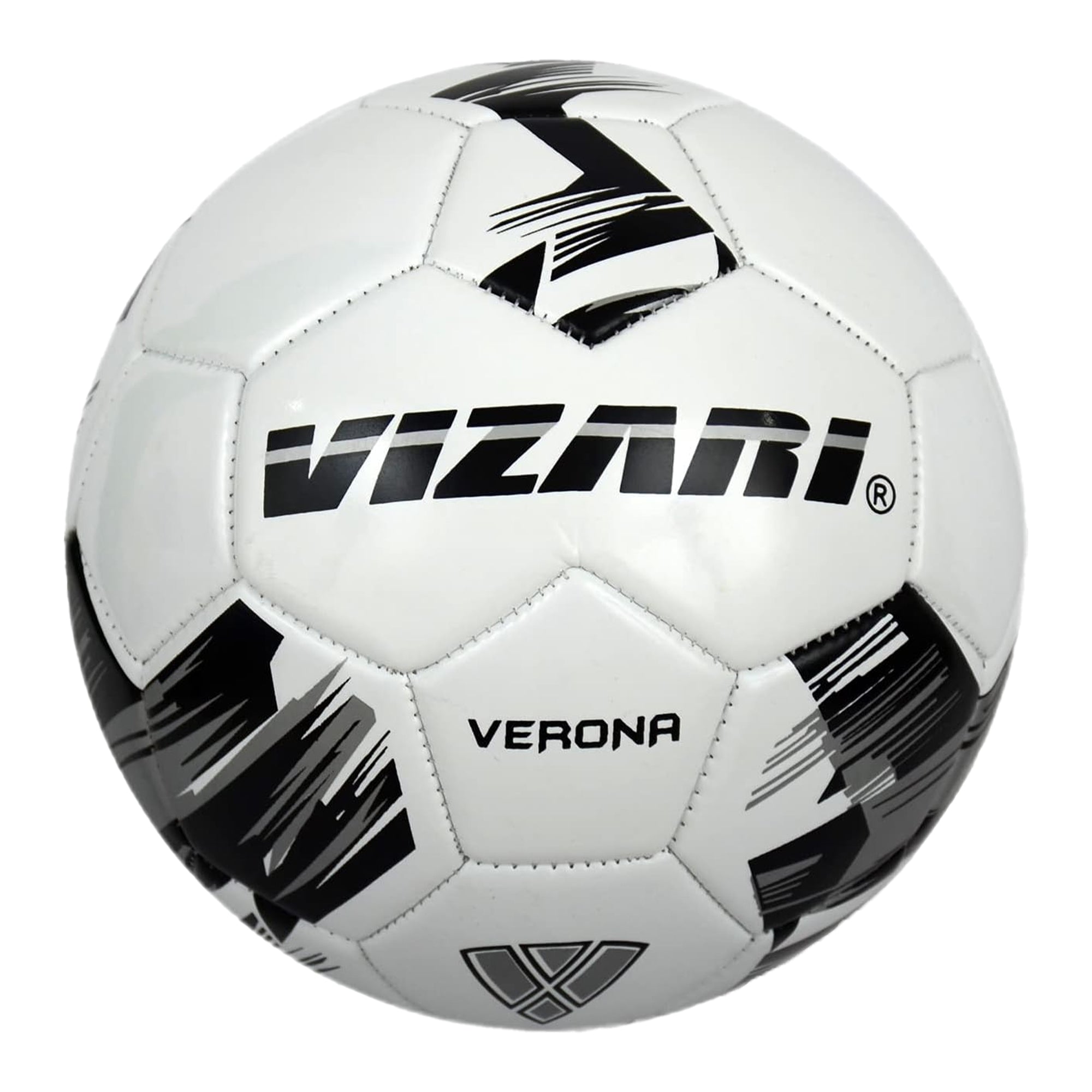Verona Soccer Ball-White/Silver/Black - Vizari Sports