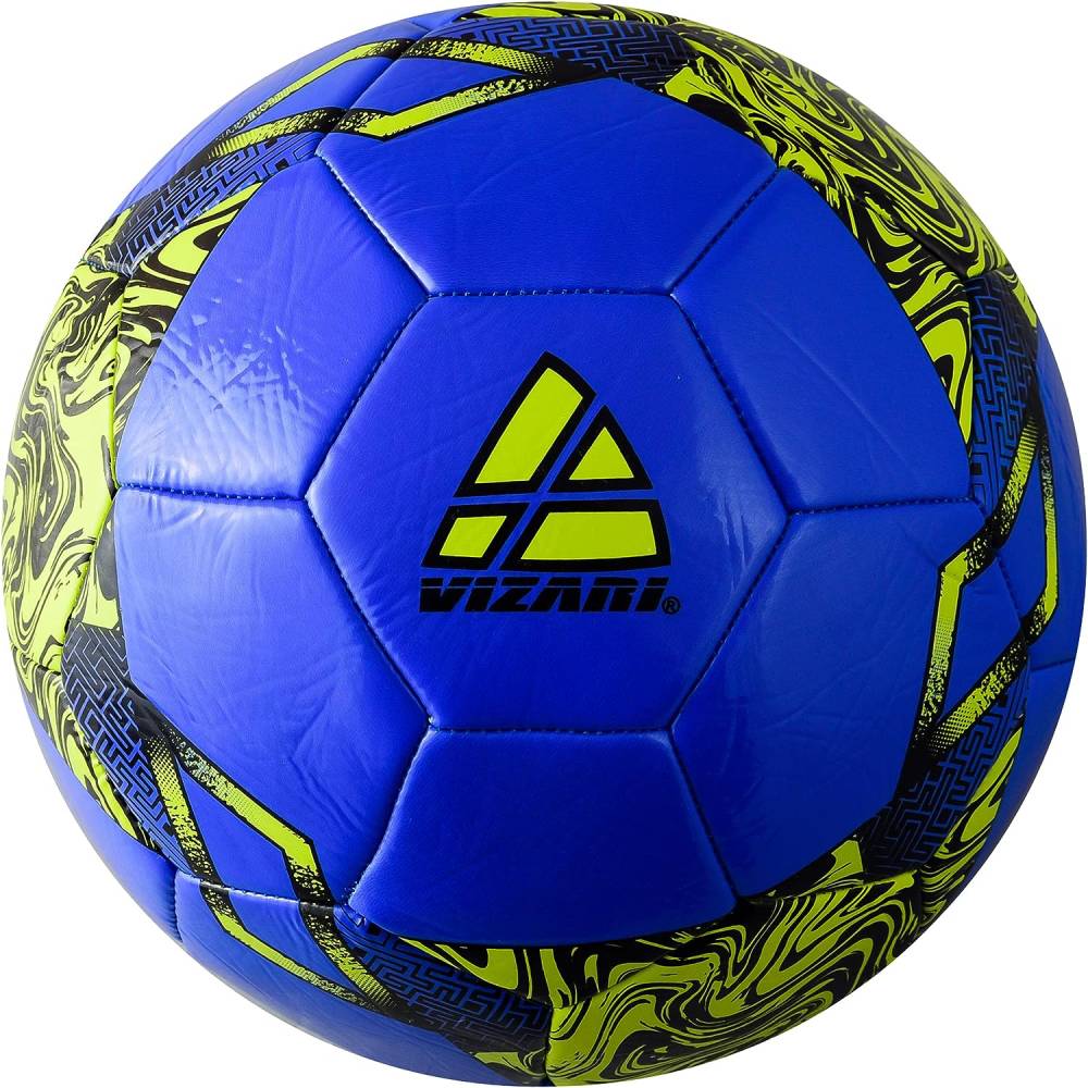 Vizari Toledo Soccer Ball – Blue/Neon Yellow