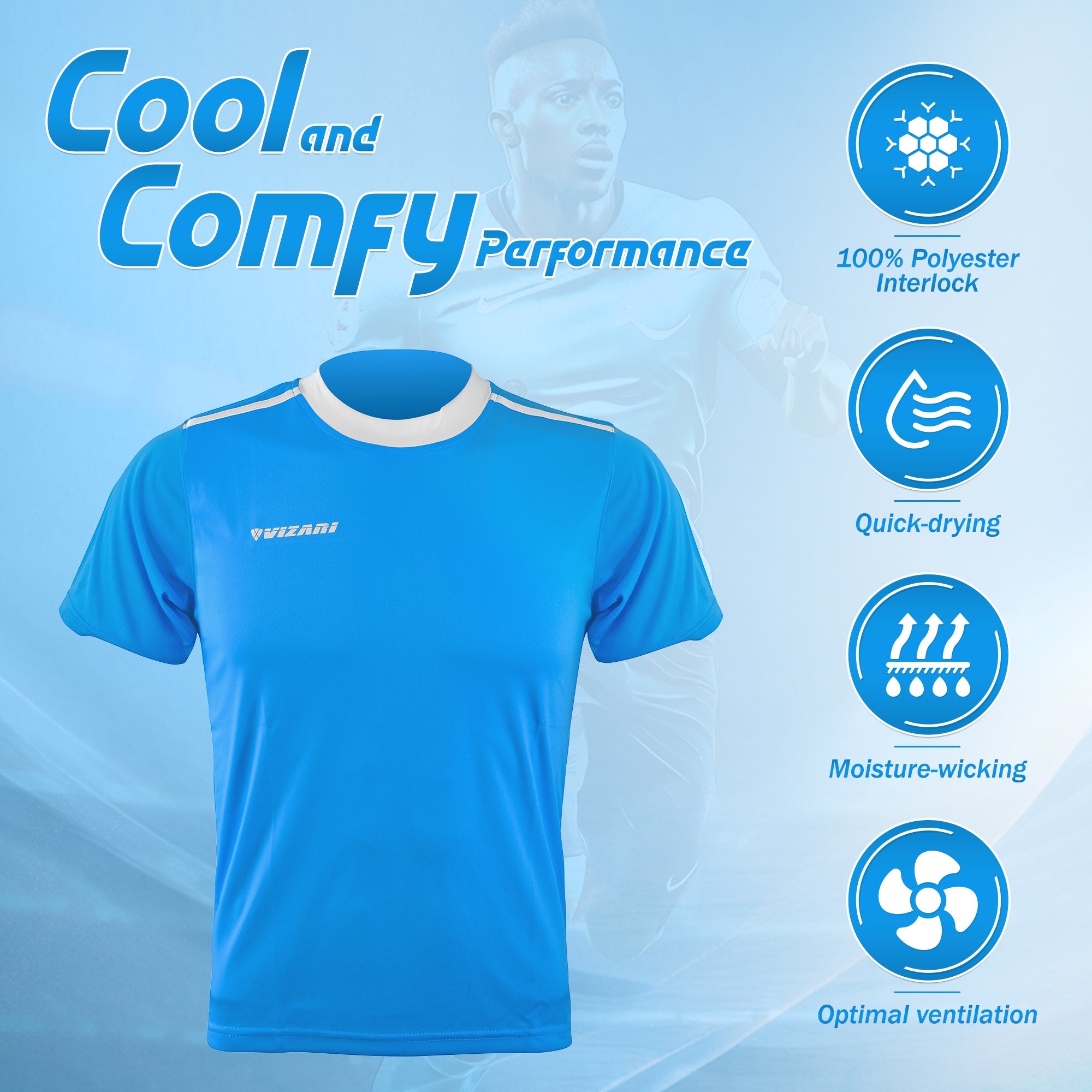 Vizari Velez Jersey – Light Blue