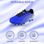 Stealth Firm Ground Soccer Shoes -Blue/White - Vizari Sports