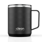 Ceramic Lined Insulated Coffee Mug with Lid - 12oz | Clean Hydration Co.