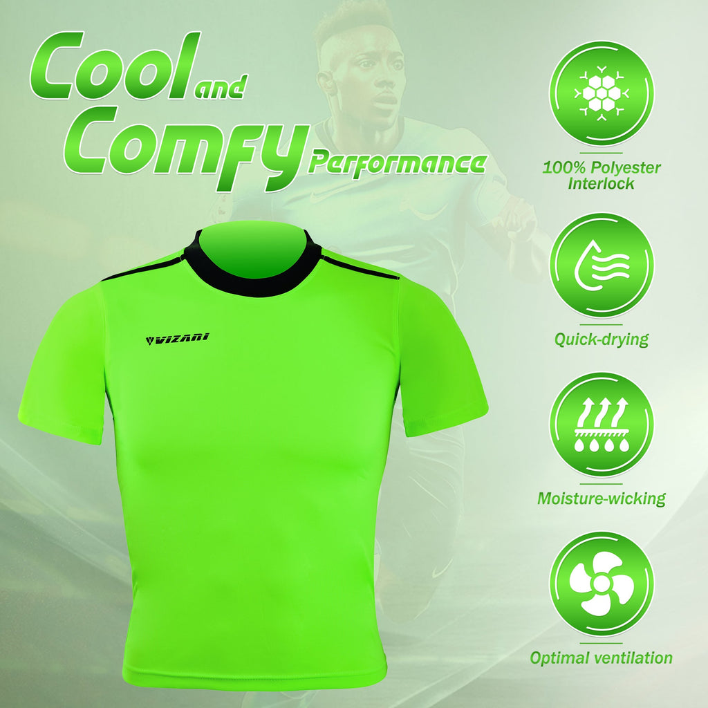 Velez Jersey-Neon Green - Vizari Sports