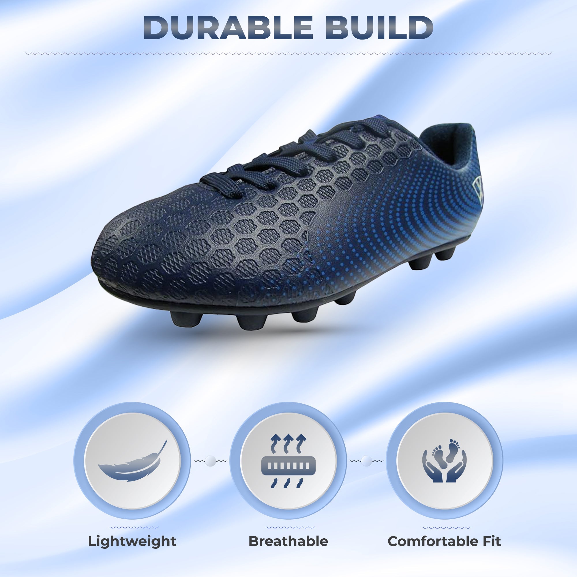 Vizari Stealth Firm Ground Soccer Shoes – Navy