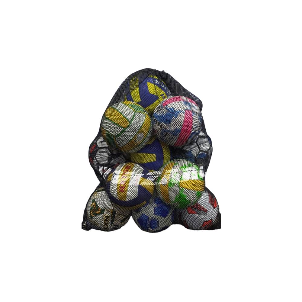 Heavy Duty Net Mesh Ball Bag - Black - Vizari Sports