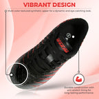 Bolt Firm Ground Soccer Shoes -Black/Red/Silver - Vizari Sports