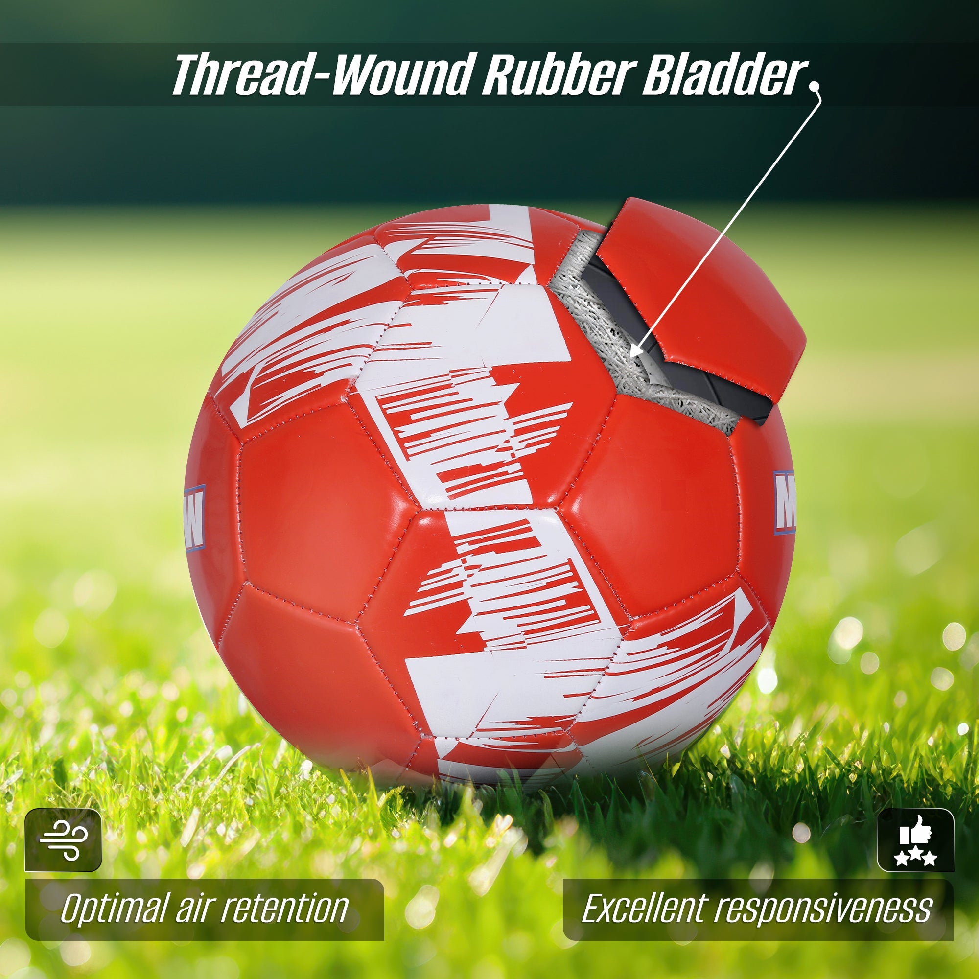 Vizari Club Team Soccer Ball – Munich Red