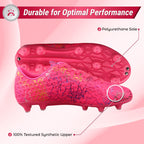 Vizari Zodiac Junior Padded Comfort Firm Ground (FG) Youth Soccer Cleats - Pink