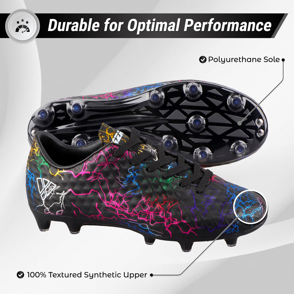 Zodiac JR. Firm Ground Soccer Shoes -Black - Vizari Sports