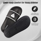 Youth Soccer Slide Sandals - Black - Vizari Sports