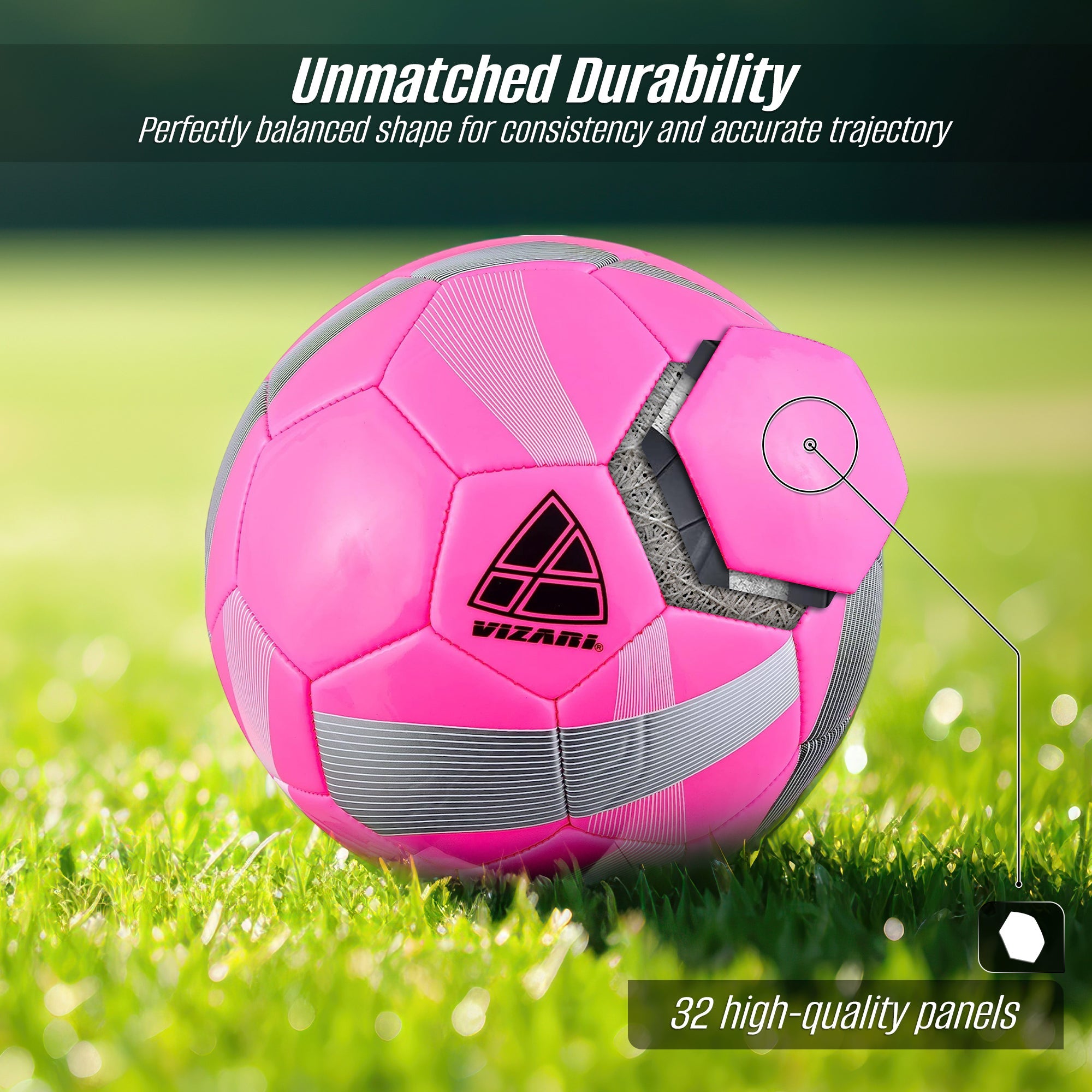 Vizari Hydra Pink Soccer Ball