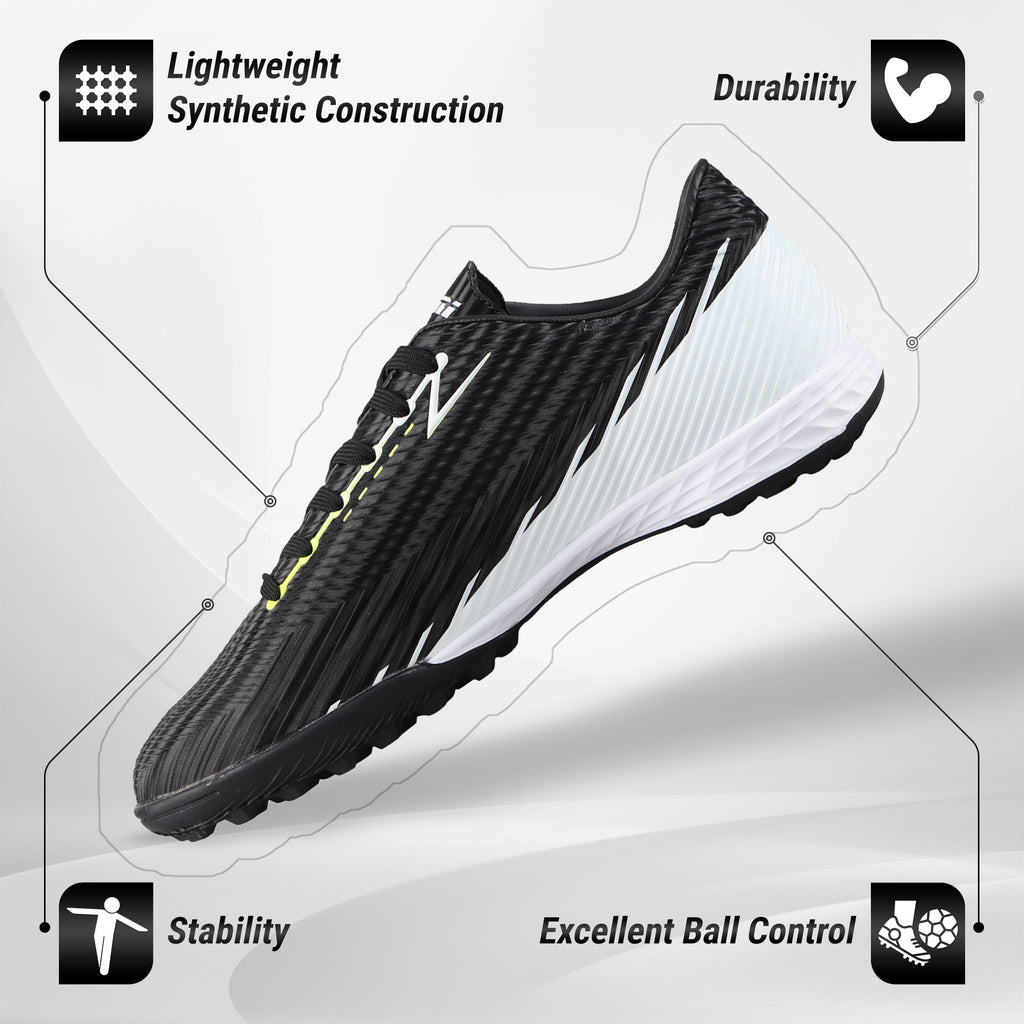 Tesoro Youth Turf Soccer Shoes -Black/White - Vizari Sports