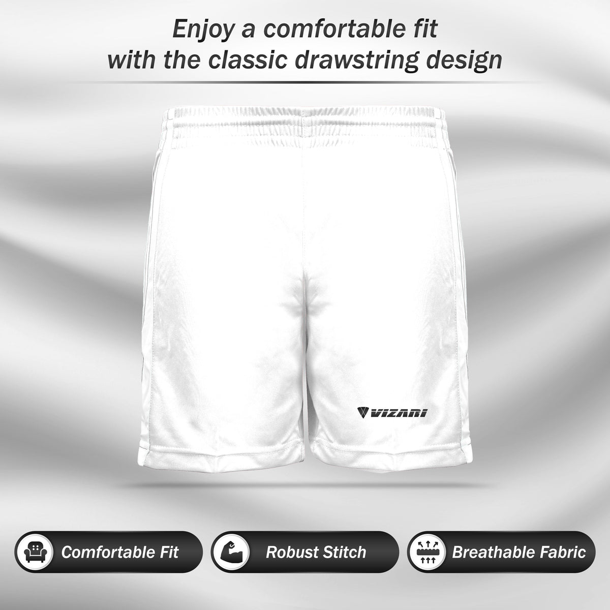 Vizari Campo Soccer Shorts - White