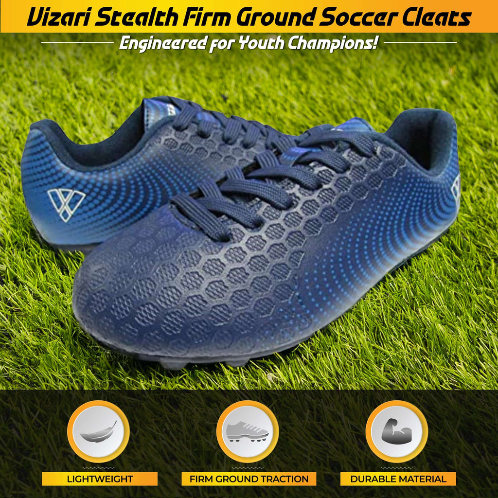 Vizari Stealth Firm Ground Soccer Shoes – Navy