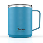 Ceramic Lined Insulated Coffee Mug with Lid - 12oz | Clean Hydration Co.