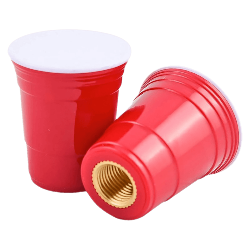 Red Tire Valve Stem Caps – Set of 2