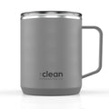 The Clean Hydration Co, Mug 12, Insulated Stainless Steel Coffee Mug Cup with Ceramic Inner Coating, No Metal Taste (Aqua)