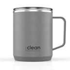 The Clean Hydration Co, Mug 12, Insulated Stainless Steel Coffee Mug Cup with Ceramic Inner Coating, No Metal Taste (Aqua)