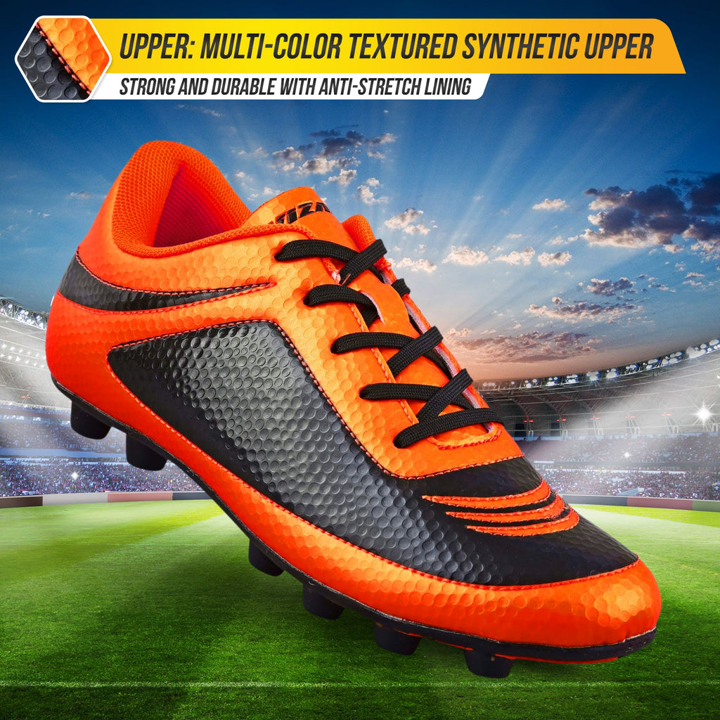 Vizari Infinity Youth Firm Ground Soccer Cleats – Orange/Black