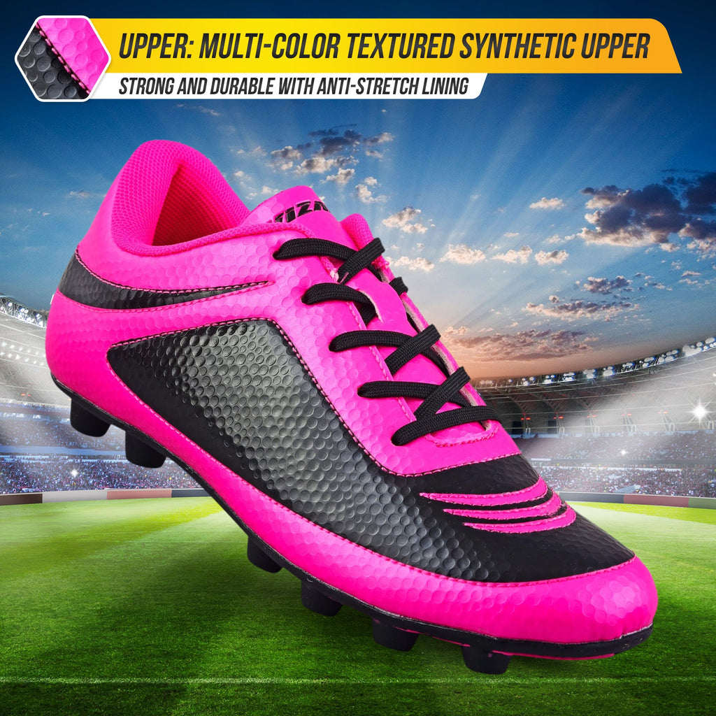 Vizari Sports Infinity Firm Ground Soccer Shoes – Pink/Black