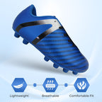 Vizari Impact Youth Firm Ground Soccer Shoes – Blue/Silver
