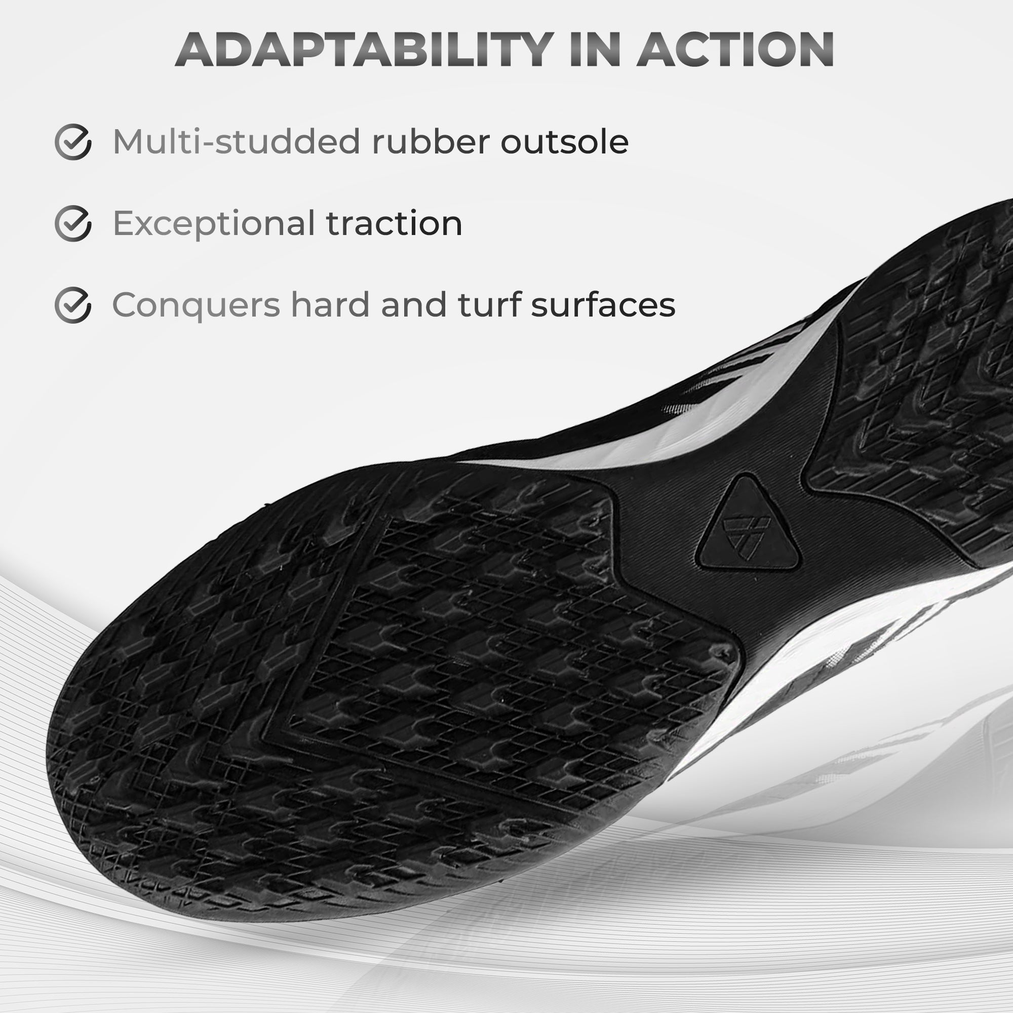 Valencia Turf Soccer Shoes - Black/White - Vizari Sports
