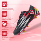 Bodega Junior Firm Ground Soccer Cleats - Black - Vizari Sports